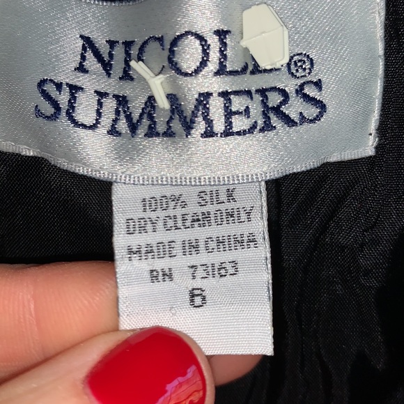 Nicole Summers Black Lined Blazer - Picture 7 of 7